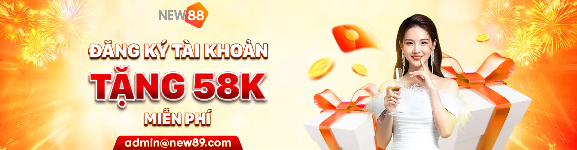 New88 tặng 58k khi đăng ký tài khoản